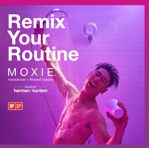 Moxie 2.0 藍芽魔音手持花灑 (鉻色)-2